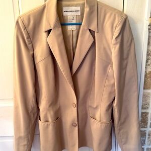 Gorgeous Beige wool Mugler Blazer/Jacket 40 US sz. 8